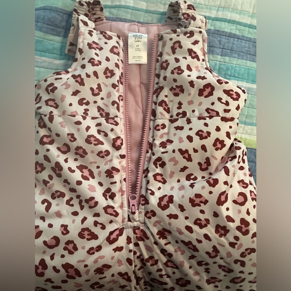 Carter’s Toddler Girls 3T Pink Cat Snow/Ski Suit 2-Piece Jacket/Bib Combo w Hat! - Picture 9 of 11